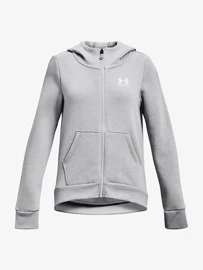Dívčí mikina Under Armour Rival Fleece LU FZ Hoodie-GRY