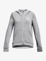 Dívčí mikina Under Armour  Rival Fleece LU FZ Hoodie-GRY S