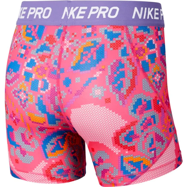 Dívčí šortky Nike Pro Boy Print Femme růžové