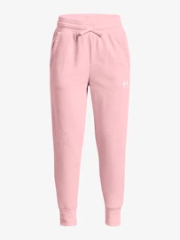 Dívčí tepláky Under Armour Rival Fleece LU Joggers -PNK
