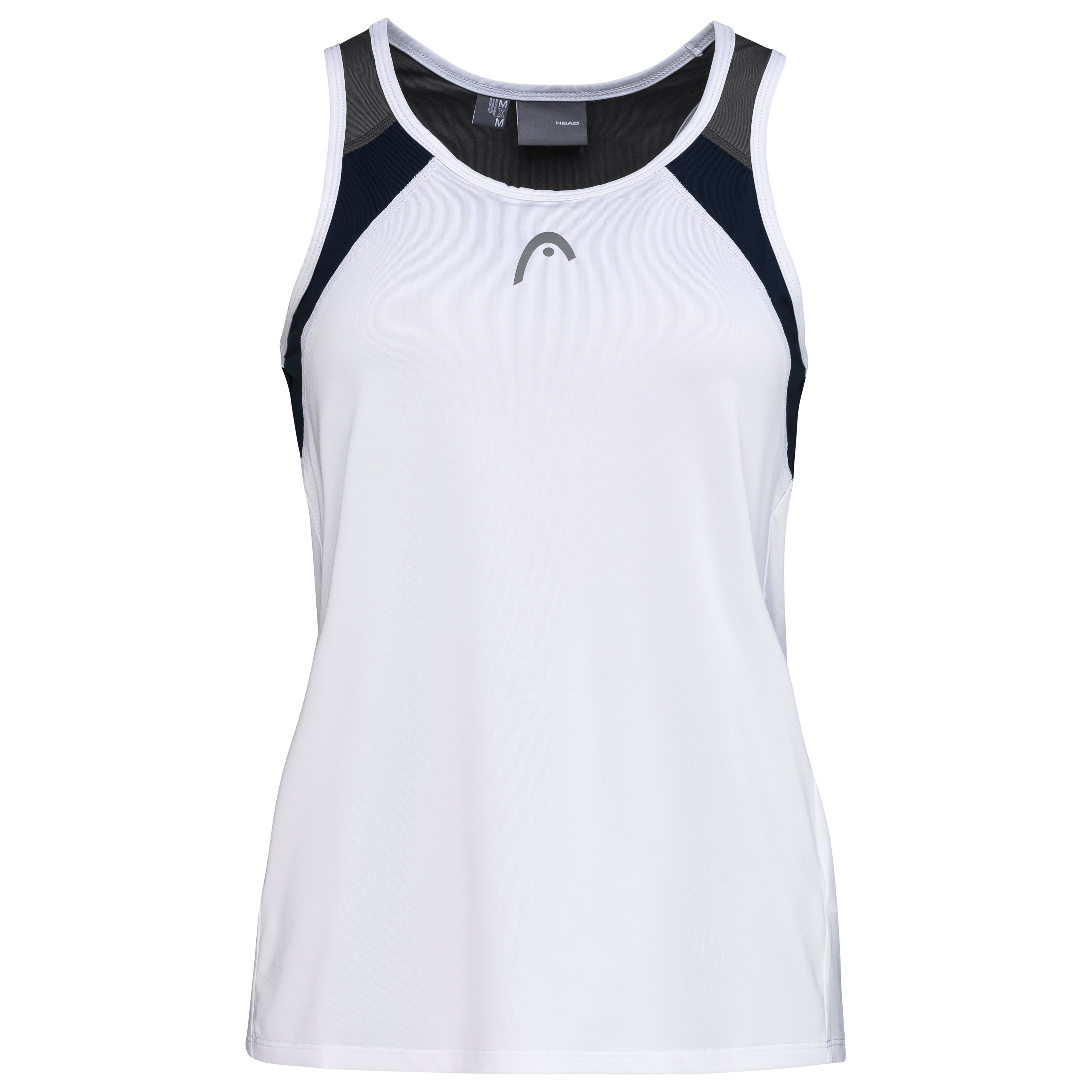 Product detail of Dívčí tílko Head  Club 22 Tank Top Girls White/Dark Blue 164 cm