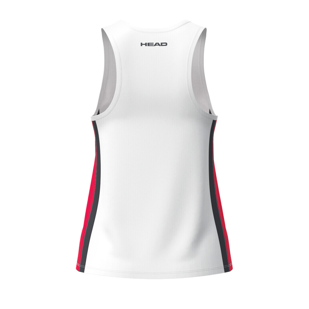 Dívčí tílko Head  CLUB 25 Tank Top Girls Red/White 152 cm - thumb (1)