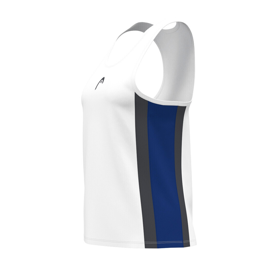 Dívčí tílko Head  CLUB 25 Tank Top Girls Royal/White 140 cm - thumb (2)