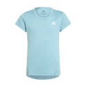 Dívčí tričko adidas Aeroready 3-Stripes Tee Mint Ton