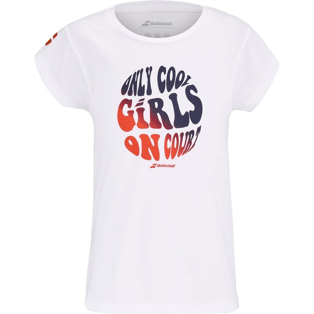 Product detail of Dívčí tričko Babolat  Exercise Cotton Tee Girl White 12 - 14 let