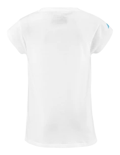 Dívčí tričko Babolat  Exercise Cotton Tee Girl White 6 - 8 let