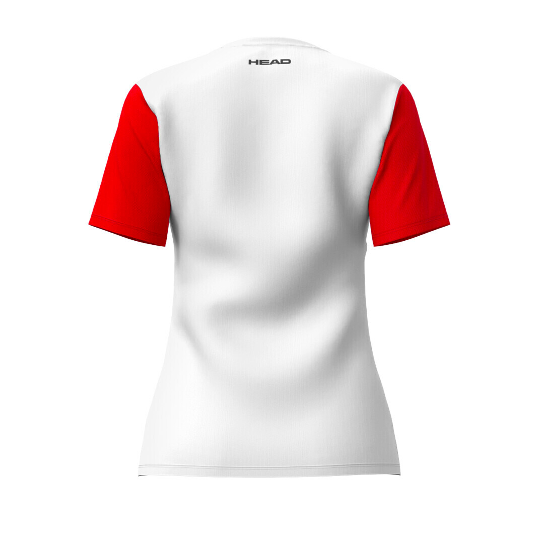 Dívčí tričko Head  CLUB 25 Tech T-Shirt Girls Red/White 128 cm - thumb (1)