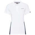 Dívčí tričko Head Club Tech Polo White/Navy