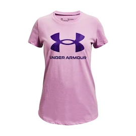 Dívčí tričko Under Armour Live Sportstyle Graphic SS Pacific Purple
