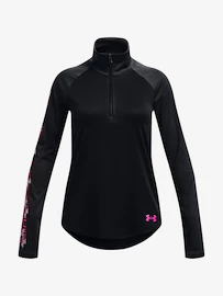 Dívčí tričko Under Armour Tech Graphic 1/2 Zip -BLK