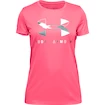 Dívčí tričko Under Armour Tech Graphic Big Logo růžové
