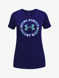 Dívčí tričko Under Armour Tech Wordmark SSC-BLU