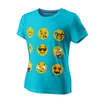 Dívčí tričko Wilson  Emoti-Fun Tech Tee G Scuba Blue