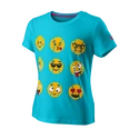 Dívčí tričko Wilson  Emoti-Fun Tech Tee G Scuba Blue