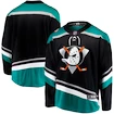 Dres Fanatics Breakaway Jersey NHL Anaheim Ducks black alternativní