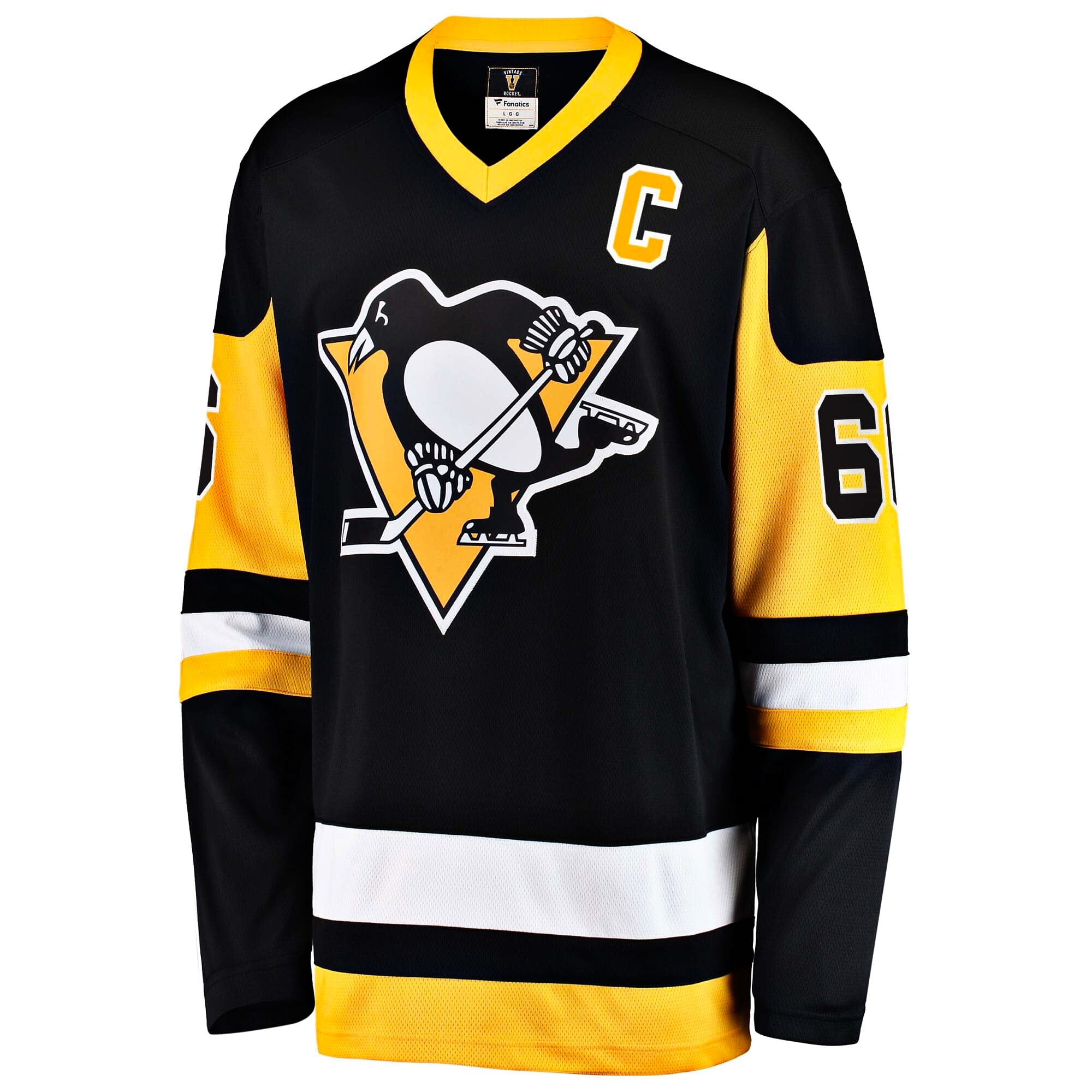 Dres Fanatics Breakaway Jersey NHL Vintage Pittsburgh Penguins Mario Lemieux 66  M - thumb (2)