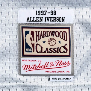Dres Mitchell & Ness Platinum Swingman Jersey NBA Philadelphia 76ers Allen Iverson 3