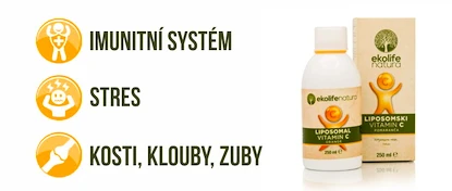 Ekolife Natura Liposomal Vitamin C 500 mg (Lipozomální vitamín C) 250 ml