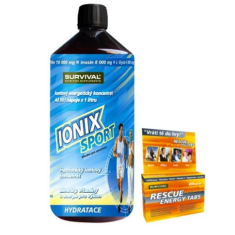 Energetický iontový nápoj Survival Ionix Drink 1 L + 1 L