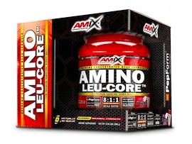 EXP Amix Nutrition Amino LEU-CORE 8:1:1 390 g modrá malina