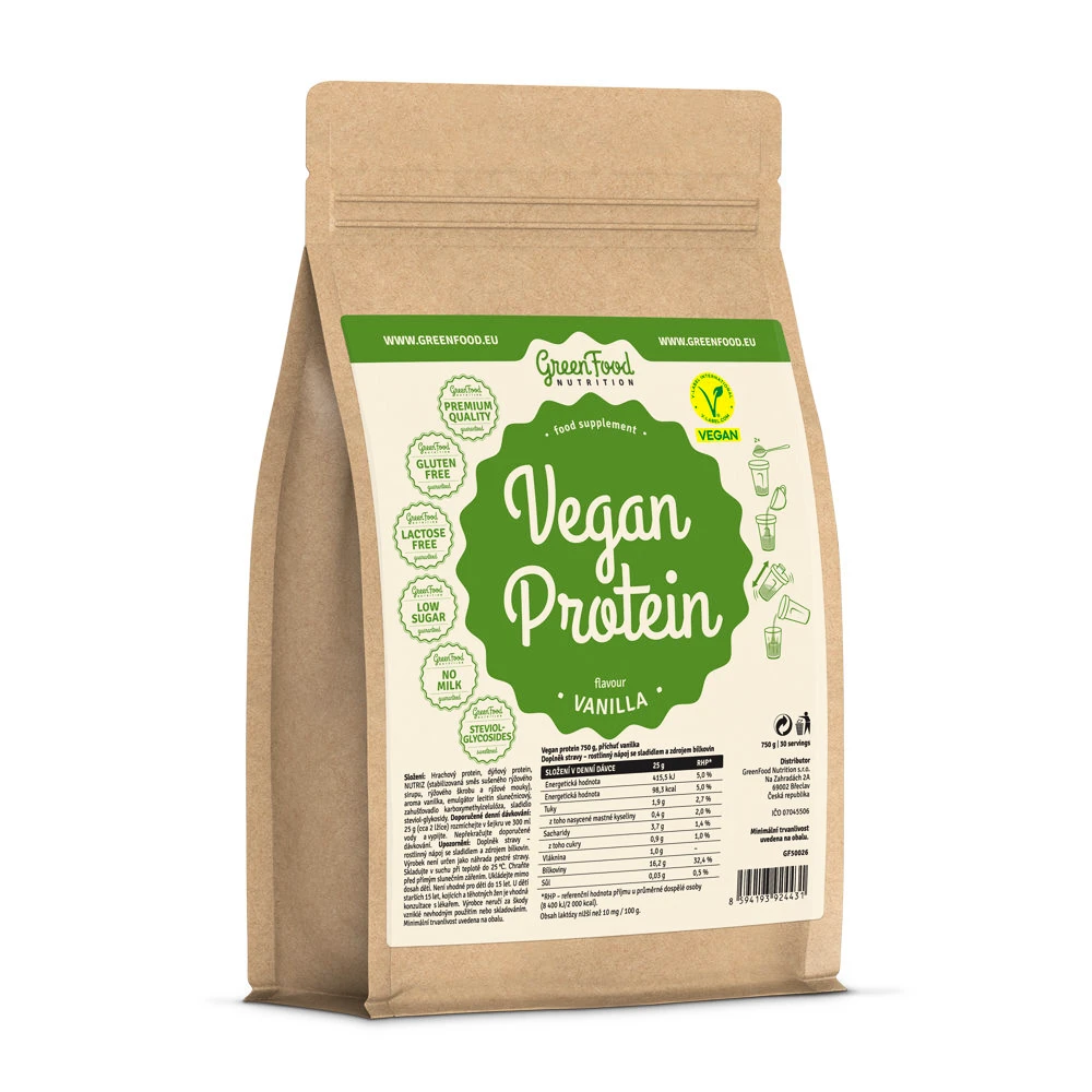EXP GreenFood  Vegan Protein 750 g čokoláda