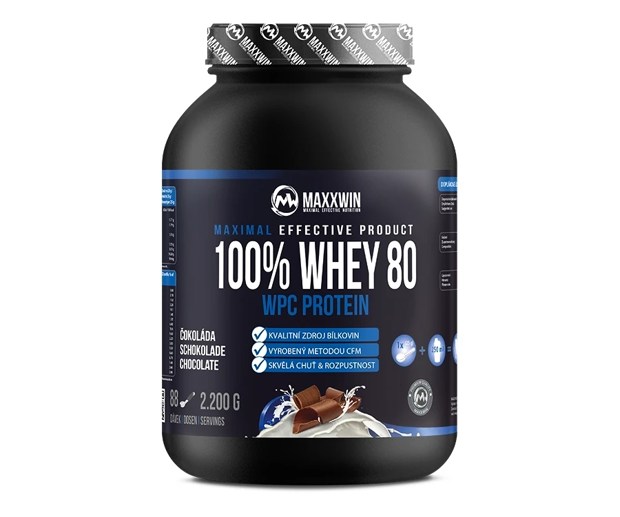 EXP MAXXWIN 100% WHEY 80 2200 g banán