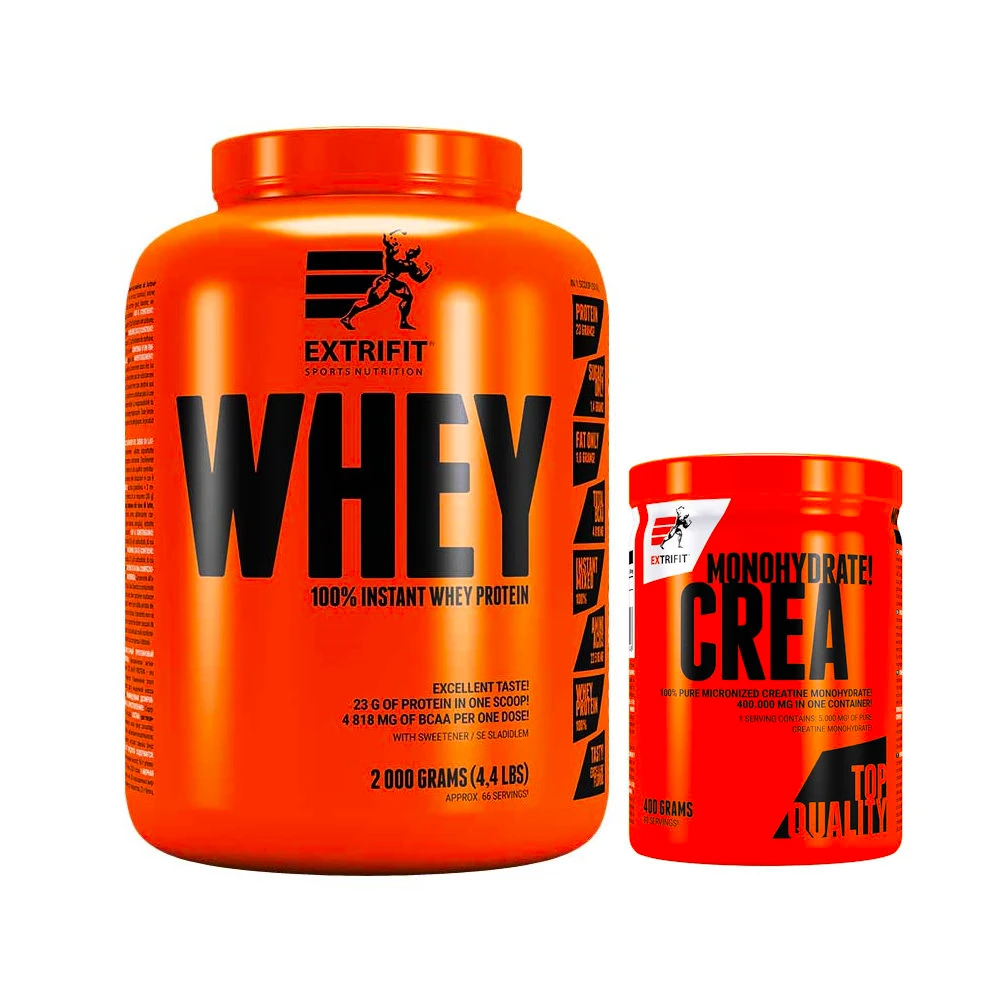 Extrifit  100 % Instant Whey Protein 2000 g + Crea Monohydrate 400 g