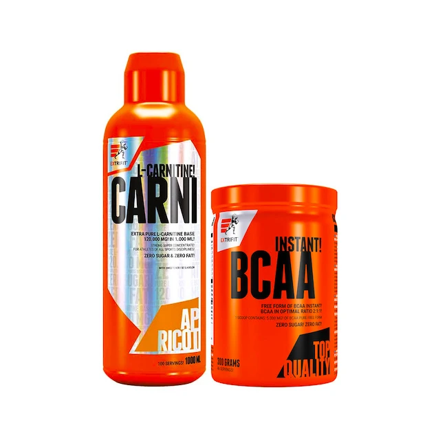 Extrifit Carni Liquid 120000 mg 1000 ml + Extrifit BCAA Instant 300 g