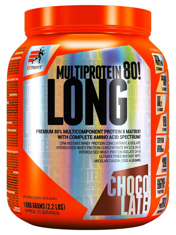 Product detail of Extrifit Long 80 Multiprotein 1000 g čokoláda - kokos