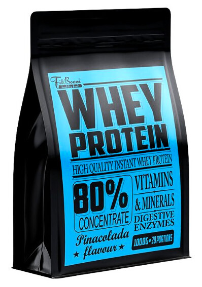 FitBoom Whey Protein 80% 1000 g čokoláda - banán - thumb (3)