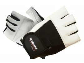 Fitness rukavice MadMax Fitness MFG444 Black/White