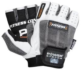 Fitness rukavice Power System Fitness White/Gray