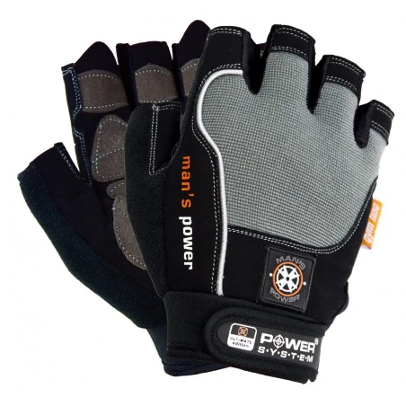 Fitness rukavice Power System  Mans Power Gray