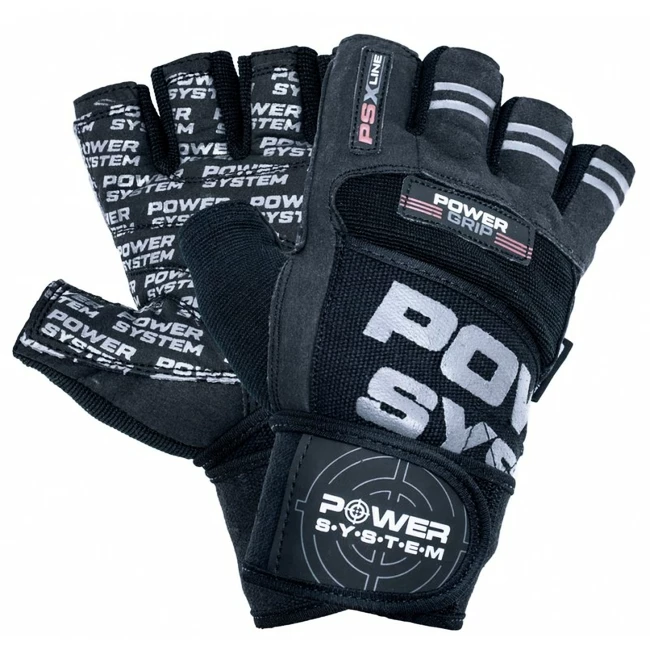 Fitness rukavice Power System  Power Grip Black/Gray