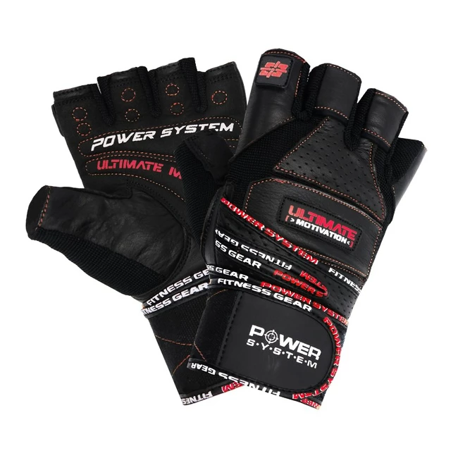 Fitness rukavice Power System  Ultimate Motivation Black/Red