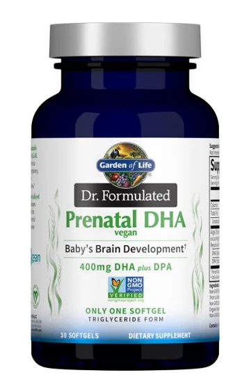 Garden of Life Dr. Formulated Prenatal DHA Vegan 30&nbsp;kapslí