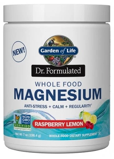Garden of Life Magnesium Dr. Fomulated - Hořčík 198,4&nbsp;g malina - citron