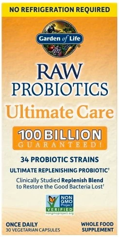 Garden of Life RAW Probiotika - dokonalá péče - 100 miliard CFU 30&nbsp;kapslí