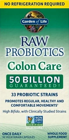 Garden of Life RAW Probiotika - péče o tlusté střevo 30&nbsp;kapslí