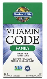 Garden of Life RAW Vitamin Code Family Multivitamin 120 kapslí