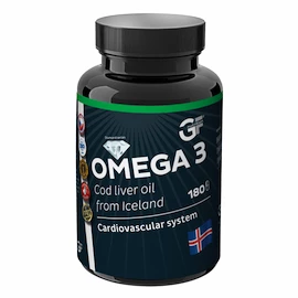 GF Nutrition Omega 3 Cod Liver oil 180 kapslí