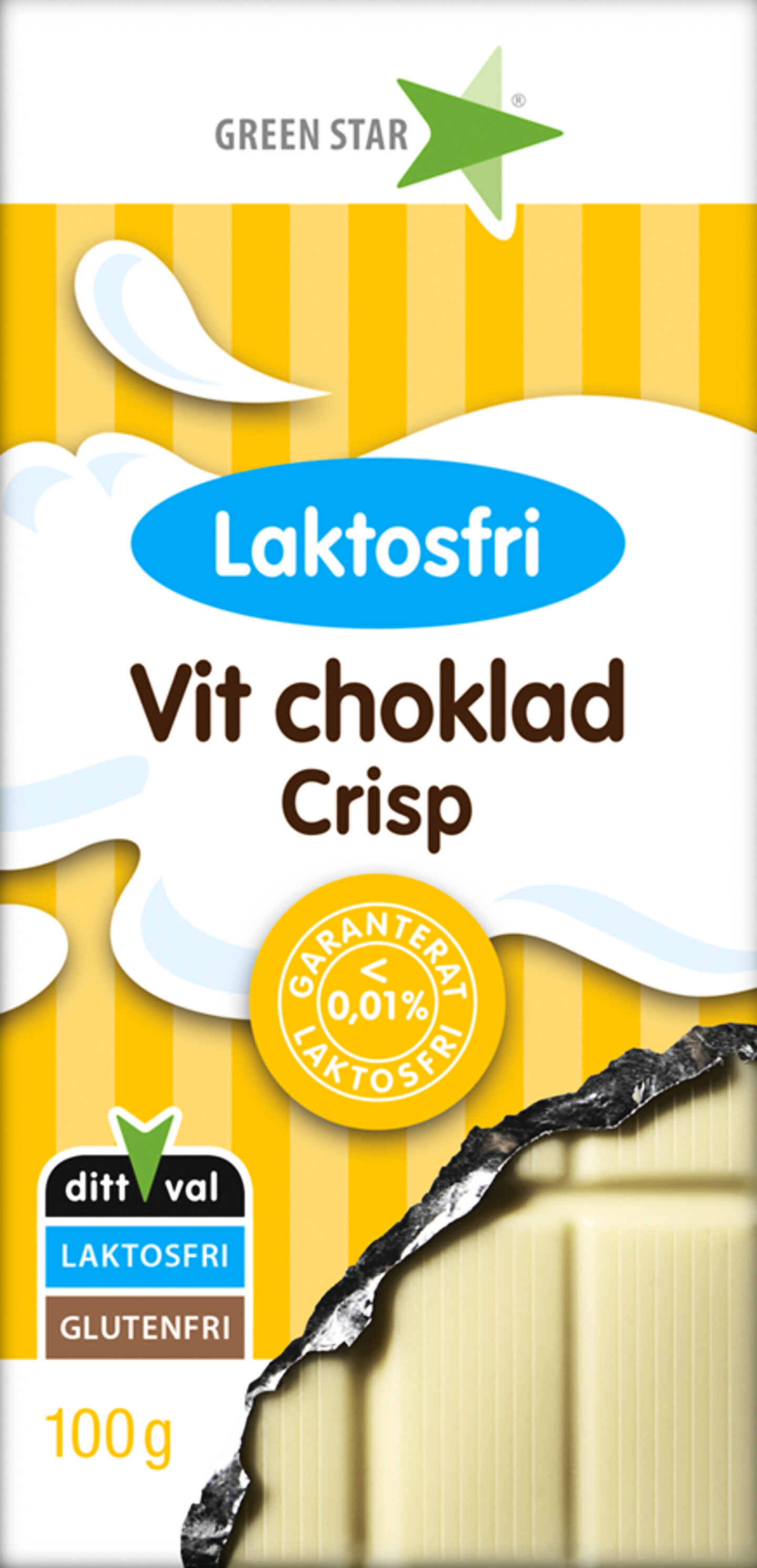 Green Star Čokoláda bez laktózy 100 g hořká čokoláda - thumb (3)