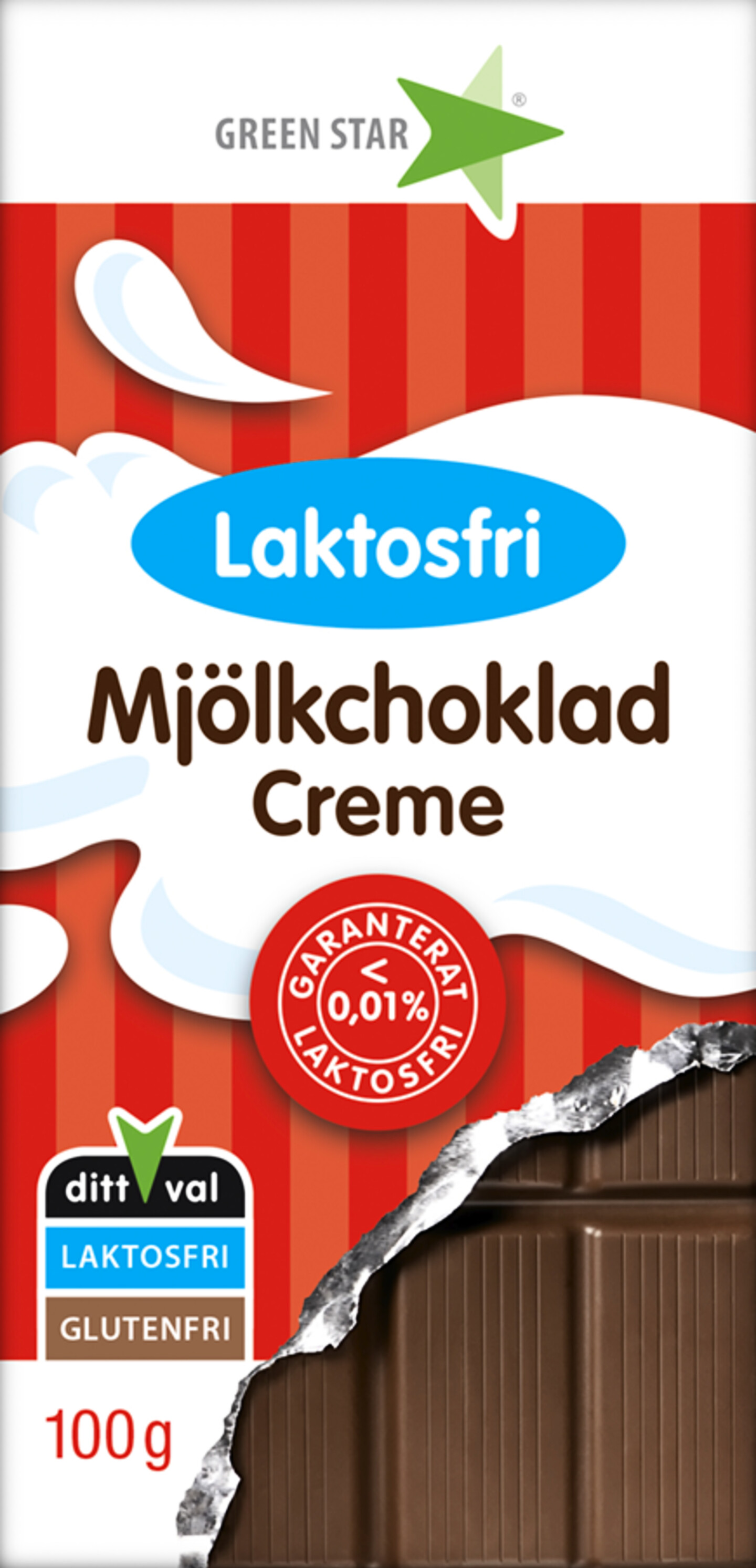 Product detail of Green Star Čokoláda bez laktózy 100 g bílá čokoláda
