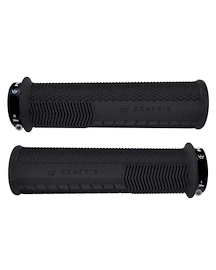 Gripy na řídítka PEATY'S Monarch knurl thick black (pgm-knl-thk-blk-20)
