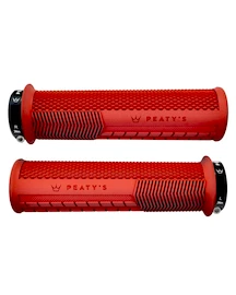 Gripy na řídítka PEATY'S Monarch knurl thick red (pgm-knl-thk-red-20)
