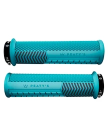 Gripy na řídítka PEATY'S Monarch knurl thick turquoise (pgm-knl-thk-trq-20)