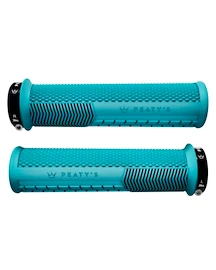 Gripy na řídítka PEATY'S Monarch knurl thin turquoise (pgm-knl-thn-trq-20)