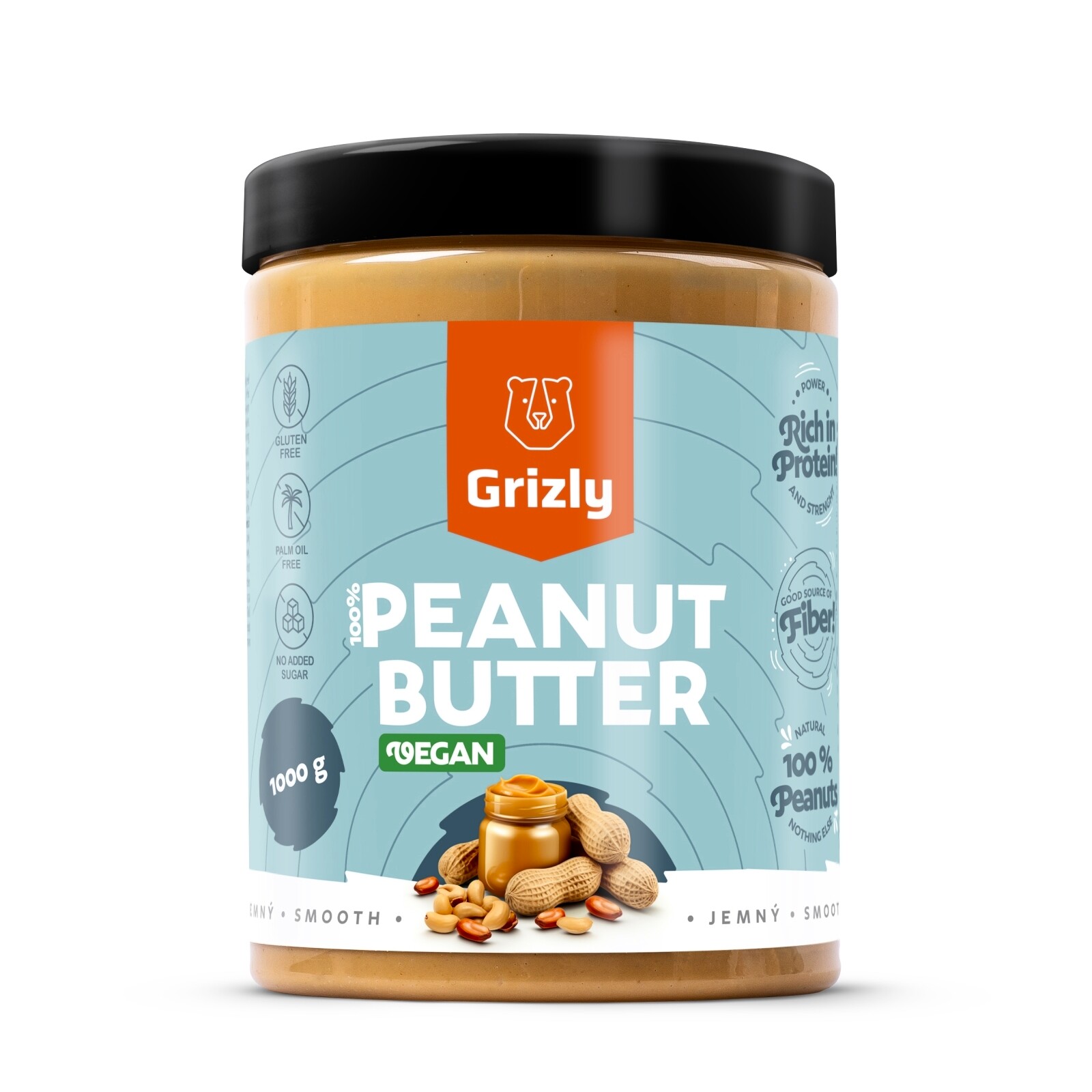Product detail of Grizly 100% Arašídové máslo jemné 1000 g