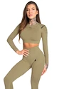 Gym Glamour Crop-Top Combat khaki