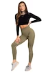 Gym Glamour legíny Bezešvé Combat Khaki